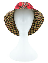 1970s Printed Corduroy Shorts and Bucket Hat Ensemble Suit arcadeshops.com