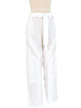 2002 Balenciaga White Cargo Pants Bottom arcadeshops.com
