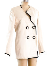 Geoffrey Beene Ivory Satin Evening Jacket Jacket arcadeshops.com