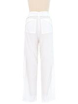 2002 Balenciaga White Cargo Pants Bottom arcadeshops.com