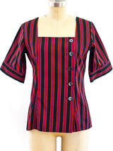 Yves Saint Laurent Striped Top Top arcadeshops.com