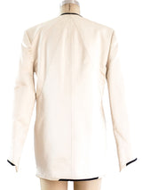 Geoffrey Beene Ivory Satin Evening Jacket Jacket arcadeshops.com