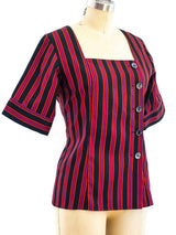 Yves Saint Laurent Striped Top Top arcadeshops.com