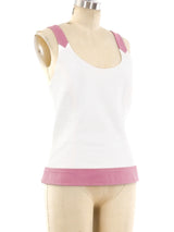Chanel Ivory Denim Tank Top arcadeshops.com