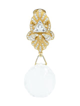 Gianfranco Ferre Faceted Drop Earrings Accessory arcadeshops.com
