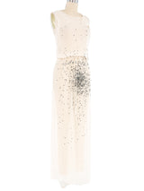 Ann Demeulemeester Beaded Silk Wrap Dress Dress arcadeshops.com