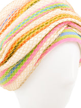 Christian Dior Rainbow Stripe Turban Accessory arcadeshops.com