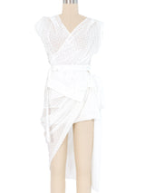 Vivienne Westwood Perforated Cotton Wrap Top Ensemble Suit arcadeshops.com