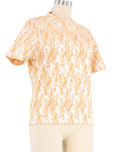 Jean Paul Gaultier Textured Mock Neck Tee Top arcadeshops.com