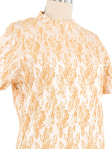 Jean Paul Gaultier Textured Mock Neck Tee Top arcadeshops.com