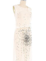 Ann Demeulemeester Beaded Silk Wrap Dress Dress arcadeshops.com