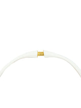Kenneth Jay Lane Ivory Enamel Hinged Collar