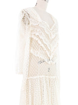 Swiss Dot Net Ruffle Dress Dress arcadeshops.com