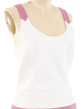Chanel Ivory Denim Tank Top arcadeshops.com