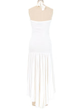 1987 Callaghan by Romeo Gigli Drop Waist Halter Dress Dress arcadeshops.com