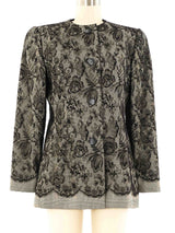 Bill Blass Lace Trimmed Jacket Jacket arcadeshops.com