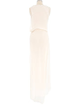 Ann Demeulemeester Beaded Silk Wrap Dress Dress arcadeshops.com