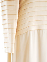 Galanos Pleated Silk Gown Dress arcadeshops.com