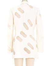 Gianfranco Ferre Cut Out Silk Blazer Jacket arcadeshops.com