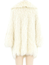 Ivory Yarn Shag Jacket Jacket arcadeshops.com