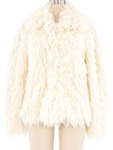 Ivory Yarn Fringe Jacket Jacket arcadeshops.com