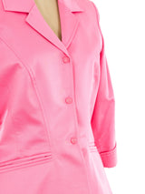 Thierry Mugler Bubblegum Pink Skirt Suit Suit arcadeshops.com