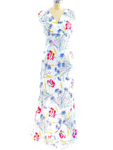 1930's Floral Slip Dress Dress arcadeshops.com