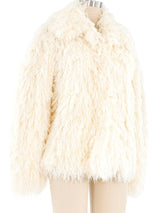 Ivory Yarn Fringe Jacket Jacket arcadeshops.com