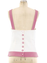 Chanel Ivory Denim Tank Top arcadeshops.com