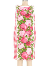 1960s Rose Print Towel Dress Dress arcadeshops.com