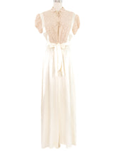 1930s Lace Accented Satin Robe Outerwear arcadeshops.com
