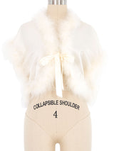 Fernando Sanchez Marabou Trim Bed Jacket Jacket arcadeshops.com