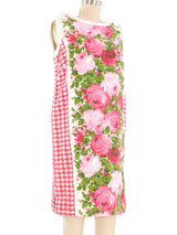 1960s Rose Print Towel Dress Dress arcadeshops.com