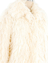 Ivory Yarn Fringe Jacket Jacket arcadeshops.com