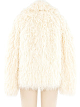 Ivory Yarn Fringe Jacket Jacket arcadeshops.com