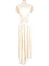 1930s Lace Accented Satin Robe Outerwear arcadeshops.com