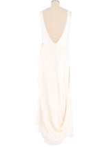 1990s Ann Huybens Haute Couture Silk Wrap Dress Dress arcadeshops.com