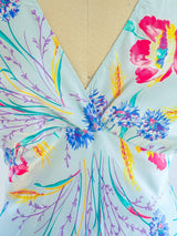 1930's Floral Slip Dress Dress arcadeshops.com