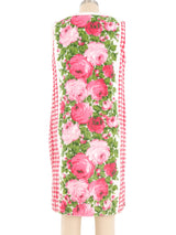 1960s Rose Print Towel Dress Dress arcadeshops.com