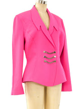 Thierry Mugler Chain Embellished Jacket Jacket arcadeshops.com