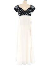 Nolan Miller Basketweave Bustier Gown Dress arcadeshops.com