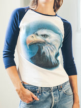 1999 Chloe Airbrushed Eagle Raglan Tee T-Shirt arcadeshops.com