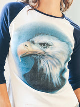 1999 Chloe Airbrushed Eagle Raglan Tee T-Shirt arcadeshops.com