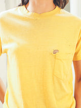 Yellow Distressed Pocket Tee T-Shirt arcadeshops.com