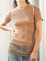 1970s Czech Military Umber Mesh Tee T-Shirt arcadeshops.com