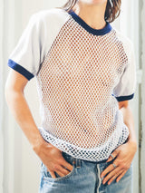 Mesh Ringer Raglan Tee T-Shirt arcadeshops.com