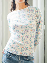 Floral Printed Thermal T-SHIRT arcadeshops.com