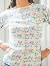 Floral Printed Thermal T-SHIRT arcadeshops.com