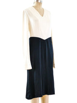 Chanel Black and White Satin Dress Dress arcadeshops.com