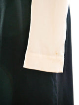 Chanel Black and White Satin Dress Dress arcadeshops.com